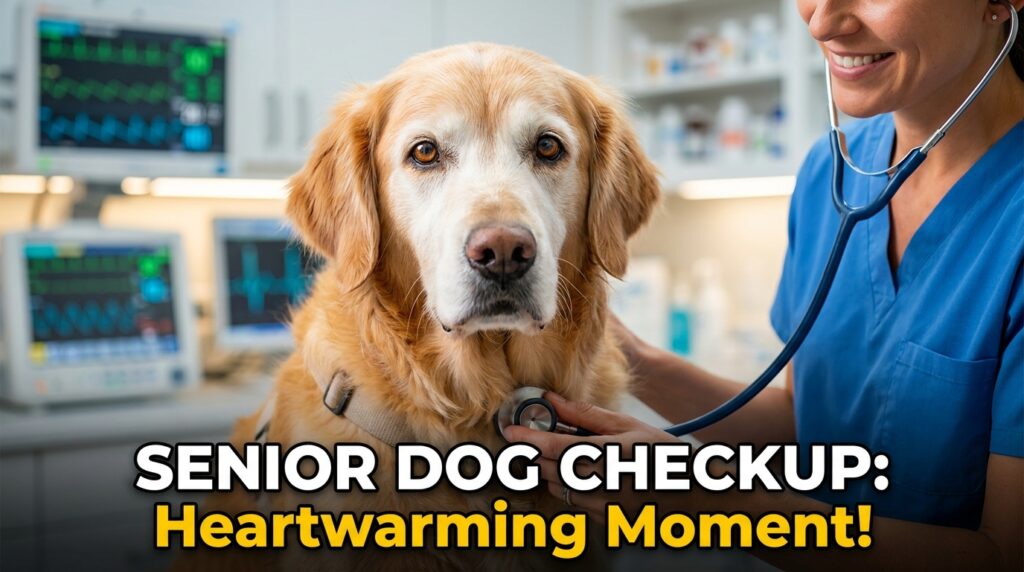 Senior dog health checkup